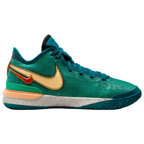 

Nike Mens Nike Lebron Nexxt Generation - Mens Basketball Shoes Green/Orange Size 11.0