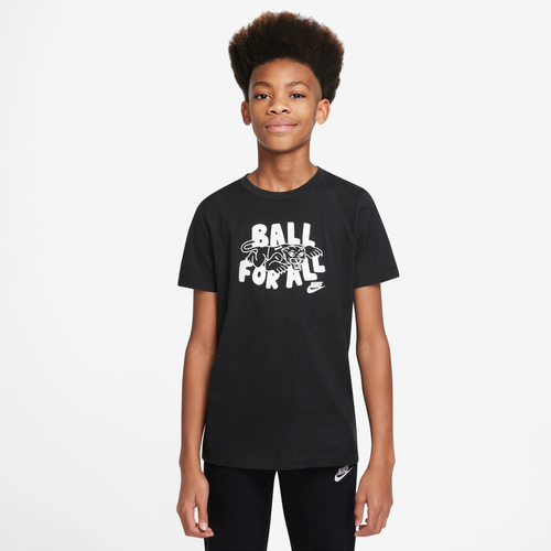 

Nike Boys Nike Cult Of Basketball T-Shirt - Boys' Grade School Black/White Size XL