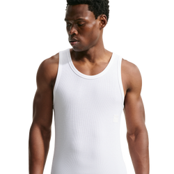 Men's - Nike Df N.A.C. Rib Tank - White/White