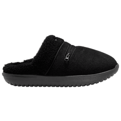 Women's - Nike Burrow SE Slippers - Black/Gray