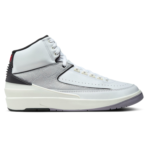 

Jordan Mens Jordan Retro 2 - Mens Basketball Shoes White/Fire Red/Black Size 09.0