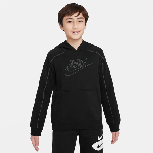 

Nike Boys Nike Amplify Pullover Hoodie - Boys' Grade School Black/Black Size M