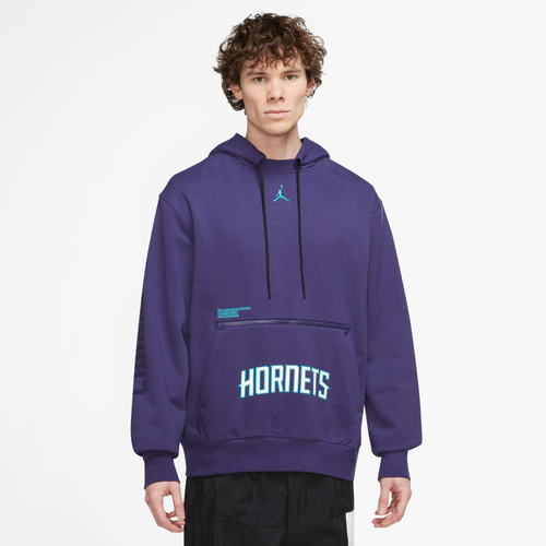 Nike Mens  Hornets Pullover Hoodie In Purple