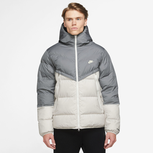 

Nike Mens Nike Plainfield Windrunner - Mens Grey/Beige Size L
