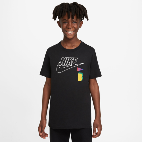 

Nike Boys Nike NSW Amplify T-Shirt - Boys' Grade School Black Size M