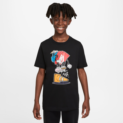 

Boys Nike Nike Box Cone T-Shirt - Boys' Grade School Red/Black Size M