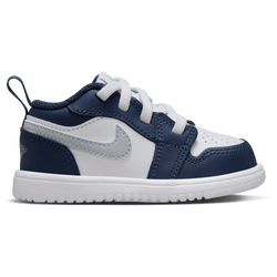 Boys' Toddler - Jordan AJ 1 Low - White/Wolf Grey/Navy