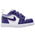 Jordan AJ 1 Low - Girls' Toddler White/Purple