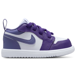Girls' Toddler - Jordan AJ 1 Low - Dusty Amethyst/Court Purple