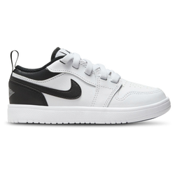 Boys' Preschool - Jordan AJ 1 Low - Black/White/White