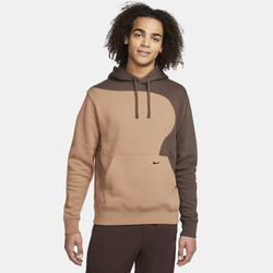 Men's - Nike Club Pullover Color Clash Hoodie - Brown/Brown
