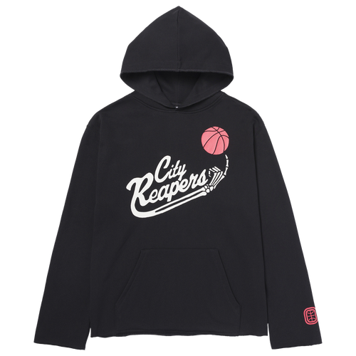 MENS - Overtime City Reapers Raw Edge Feature Hoodie - Black/White
