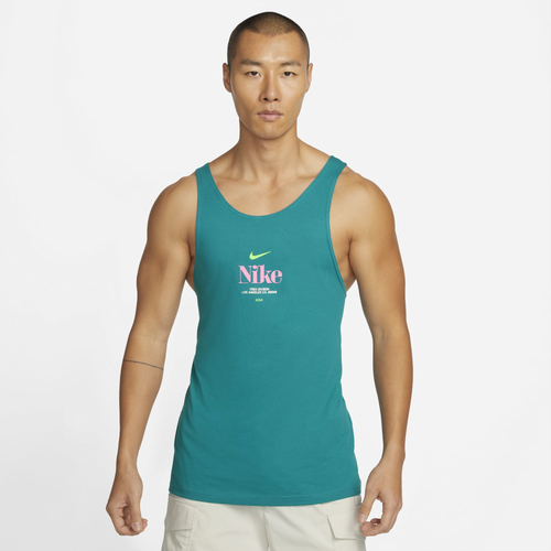 

Nike Mens Nike Trek Division Tank - Mens Blue/Green Size XXL