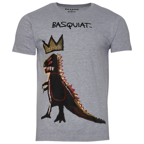 

Reason Mens Reason Basquiat T-Shirt - Mens Gray/Gray Size S