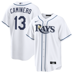 Men's - Nike MLB Rays Home Jersey 2 - White 