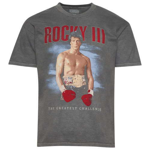 Steve Selvin Mens  Rocky Greatest T-shirt In Gray