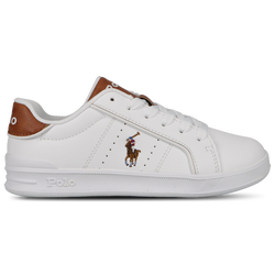 Girls' Grade School - Ralph Lauren Polo HERITAGE COURT III - Tan/Tan Burnished/White