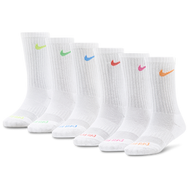 Nike 6 Pack Dri-FIT Performance Basic Crew Socks