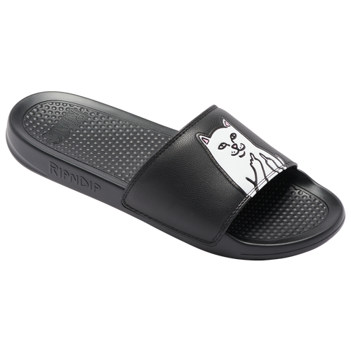

RipNDip Mens RipNDip Lord Nermal Slides - Mens Shoes Black/Multi Size 12.0