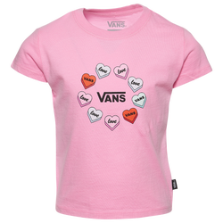 Girls' Preschool - Vans Candy Heart T-Shirt - Pink/White