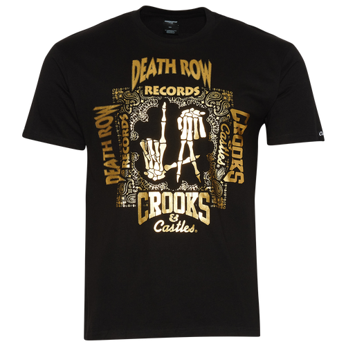 

Crooks & Castles Mens Crooks & Castles LA Crooks T-Shirt - Mens Gold/Black Size M