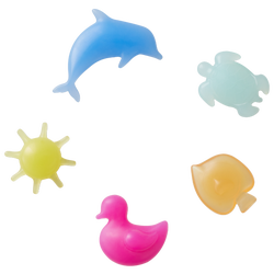 Youth - Crocs Summer Shapes 5 Pack - Orange/Blue