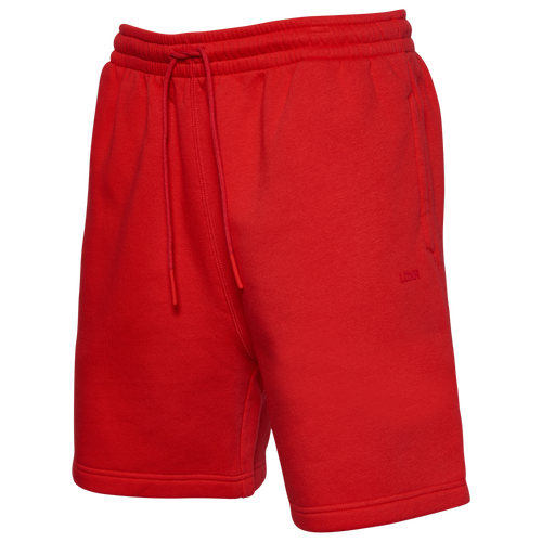 Lckr Mens  Fleece Shorts In Red/red