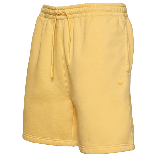 

LCKR Mens LCKR Fleece Shorts - Mens Yellow/Yellow Size XL