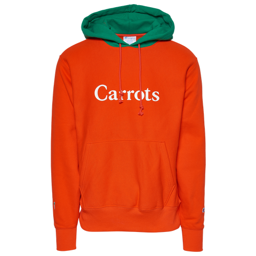 

Champion Mens Champion Reverse Weave Pullover Hoodie - Mens Orange/Green Size S