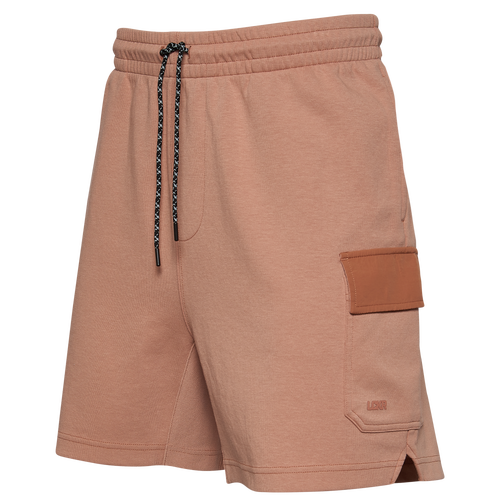 

LCKR Mens LCKR Fleece Cargo Shorts - Mens Brown/Brown Size XL