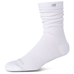 New Balance Active Slouchy 1PK Crew Sock - White