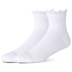New Balance Active Ruffle 2PK Quarter Sock - White