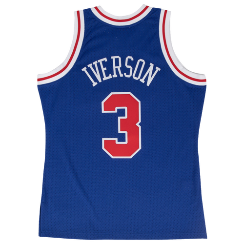 

Mitchell & Ness Mens Allen Iverson Mitchell & Ness 76ers Swingman Jersey - Mens Royal Size XXL