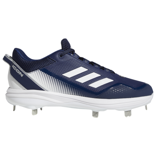 

adidas Mens adidas Icon 7 - Mens Baseball Shoes Ftwr White/Silver Metallic/Team Navy Blue Size 12.0