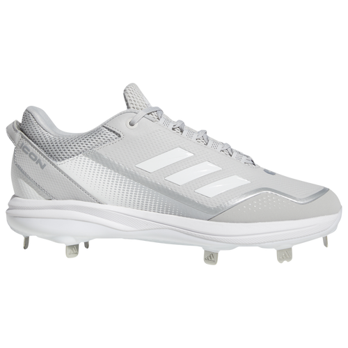 

adidas Mens adidas Icon 7 - Mens Baseball Shoes Ftwr White/Silver Metallic/Light Grey Size 9.5