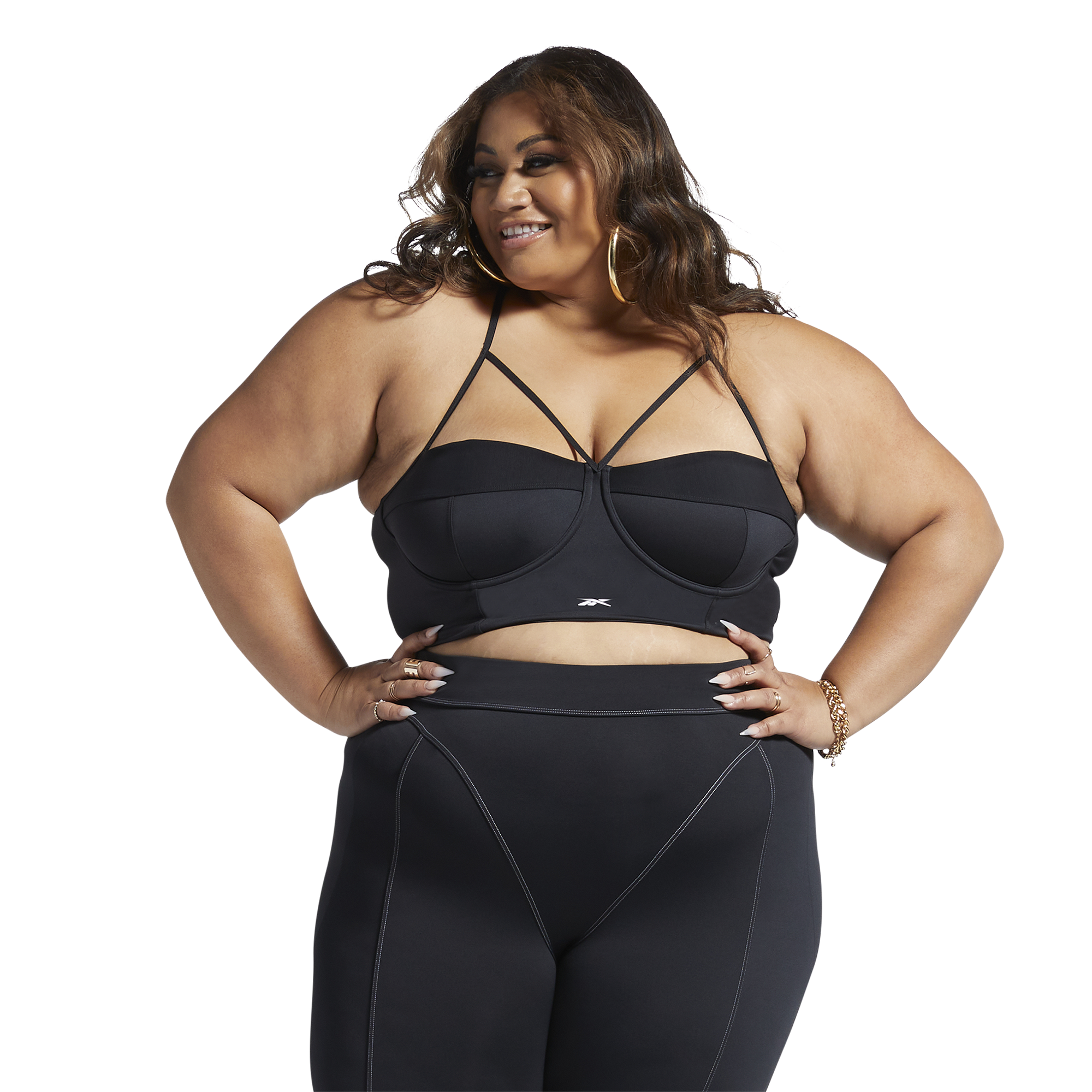 Reebok Cardi Plus-Size Bralette