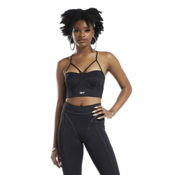 Women's - Reebok Cardi Bralette - Black/White
