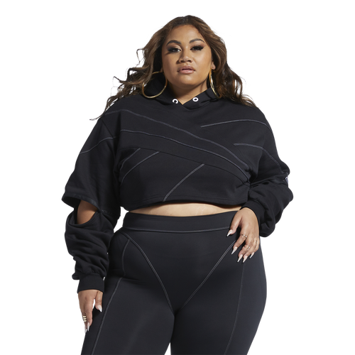 

Reebok Womens Reebok Plus Size Cardi Sweatshirt - Womens Black