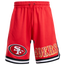 Pro Standard NFL Chenille Shorts - Men's Red/Red