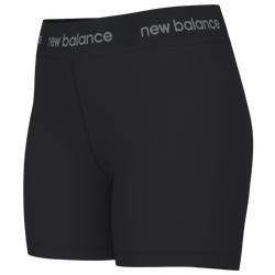 Women's - New Balance Sleek High Rise Sport 5" Shorts - Black/Black