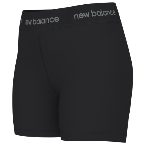 WOMENS - New Balance Sleek High Rise Sport 5" Shorts - Black