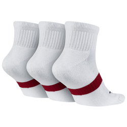 Jordan Dri-FIT Low Quarter 3 Pack Socks - White/White/White