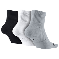 Jordan Jumpman Quarter 3 Pack Socks - Black/White/Wolf Grey