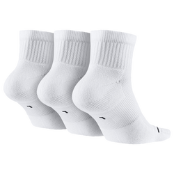 Adult Unisex - Jordan Jumpman Quarter 3 Pack Socks - White/White/White/Black