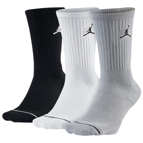 

Jordan Jordan Jumpman Crew 3 Pack Socks Black/White/Wolf Grey Size L