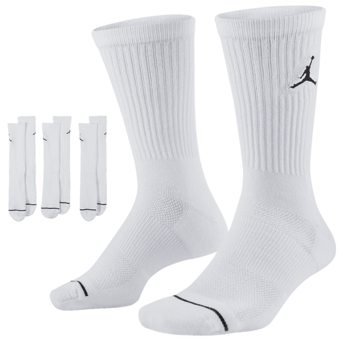 

Jordan Jordan Jumpman Crew 3 Pack Socks White/White/White Size L