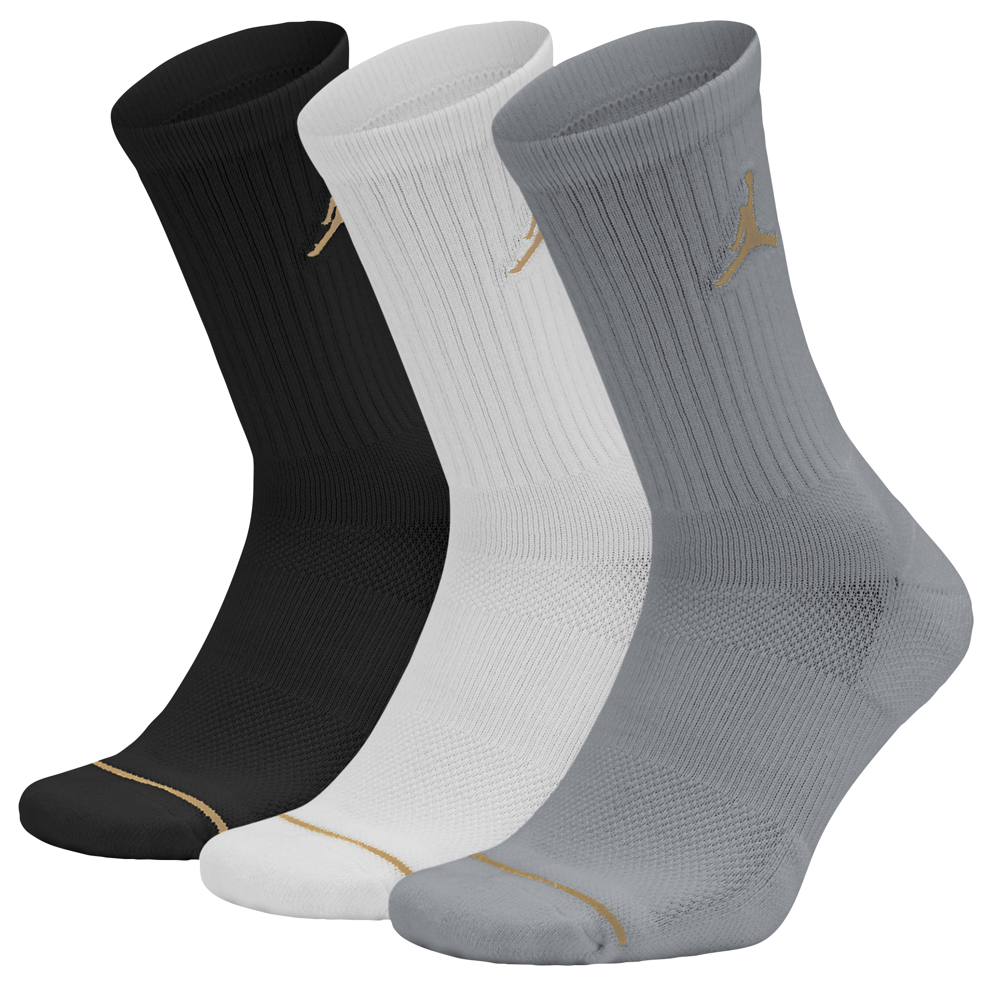 jordan black and gold socks