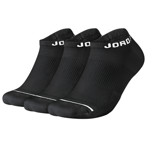 

Jordan Jordan Jumpman No-Show 3 Pack Socks - Adult Black/Black/Black Size M