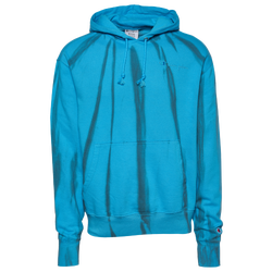Men's - Champion Lightweight Fleece Feather Dye Hoodie - Blue Morning/Peppercorn
