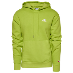 Men's - Champion Classic Fleece Pullover Hoodie - Lime/White